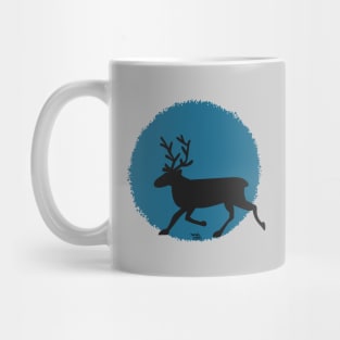 Running reindeer Mug